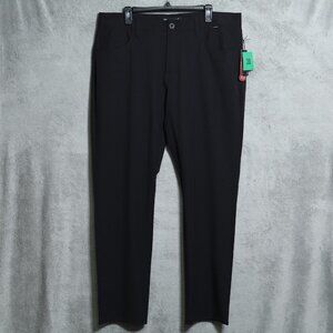 Travis Mathew Pants Mens 38 Black Prestige 777 Tech Stadium Performance Stretch